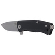 LionSteel Myto Knife Black Aluminum, Stonewashed M390 by Molletta (MT01A BS)