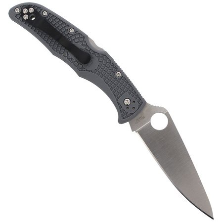 Spyderco Endura 4 FRN Gray Full Flat Plain Knife (C10FPGY)