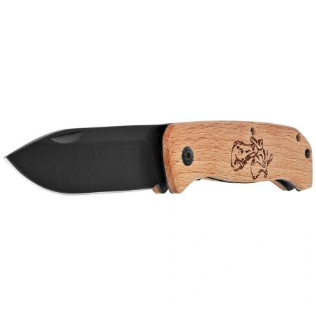 Martinez Albainox Country Hound And Rabbit Knife Wood, Black 3Cr13Mov (25147GR632)