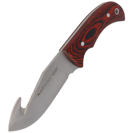 Muela Bisonte-11R Pakka Wood Knife, Satin X50CrMoV15