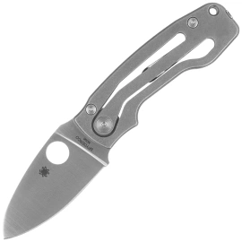 Nóż składany Spyderco Pits 2 Slipit Gray Titanium, Satin M398 by Mike Read (C269TIP)