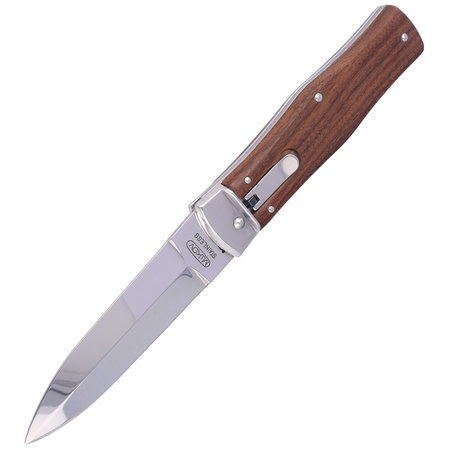 Nóż sprężynowy Mikov Predator Palisander Wood, Mirror, Klips (241-ND-1/N CLIP)