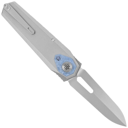 Remette Infinite Power Knife Gray Titanium, Hand Grinding Pearlescent M390 (RTIP-T)