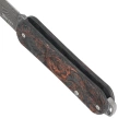 Fox Vulpis 108 LE No 123/250 Dark Matter Fat Carbon, Super Clean Damascus by Balbach Damast Pocket Knife (FX-VPDAM108 DMCO)