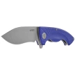 Kubey Timberwolf Knife Blue G10, Stonewashed 14C28N (KU208G)