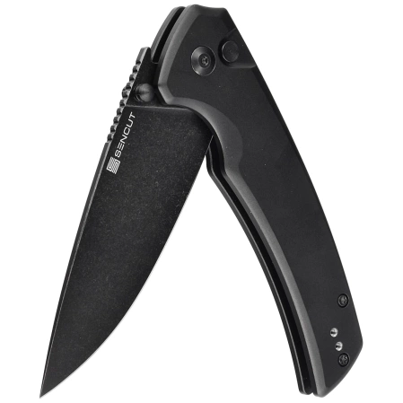 Nóż składany Sencut Serene Black Aluminium, Black Stonewashed D2 (S21022B-1)