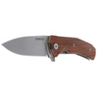 Nóż składany LionSteel KUR Santos Wood, Stonewashed Sleipner by Molletta (KUR ST)