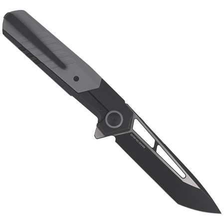 WE Knife Arsenal Black Titanium/Gray G-10, Black Stonewashed, Satin (WE20073-4)