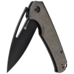 Nóż składany Sencut Mims Dark Green Canvas Micarta, Black Stonewashed 9Cr18MoV (S21013-3)