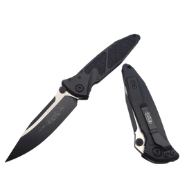 Microtech Socom Elite S/E-M Knife Tactical Black Aluminum, Black M390MK by Tony Marfione (160-1T)