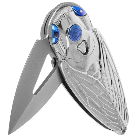 Rike Knife RK Cicada-P Grey Titanium, Bead Blasted M390