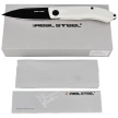 Nóż składany Real Steel Stella White G10, Blackwash VG-10 by Poltergeist Works (7051BW)