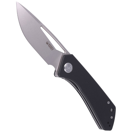 Nóż składany Kubey Thalia Black G10, Beadblasted D2 (KU331A)