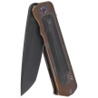 Medford TFF-4 Tanto Knife Bronze Titanium / Black G10, Flm HW, Std Clip, Black DLC S45VN by Greg Medford (MK1404PT-36A1-TFCP-BP)