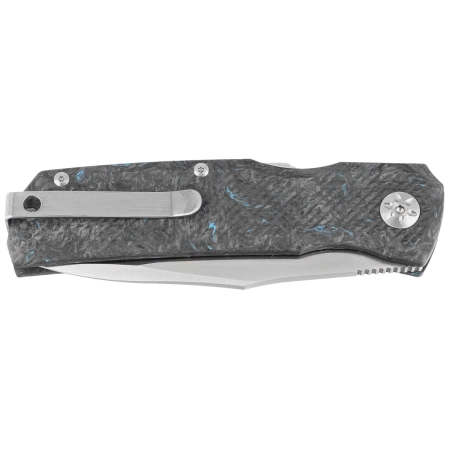 Maserin 502 Power Black/Blue FatCarbon, Satin N690 by Sergio Consoli (502/B)