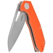Kubey Knife Vagrant Orange G10, Sand Blasted 14C28N by Maksim Tkachuk (KU291L)