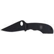 Spyderco Grasshopper Black / Black Blade Plain Knife (C138BKP)