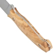 Viper Pointer Olive Wood, Satin N690Co by Tommaso Rumici Knife (V4870UL)