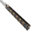 Nóż motylkowy Third Decor Habitat Balisong Black/Bronze Stainless Steel, Satin 420 (16100Y)