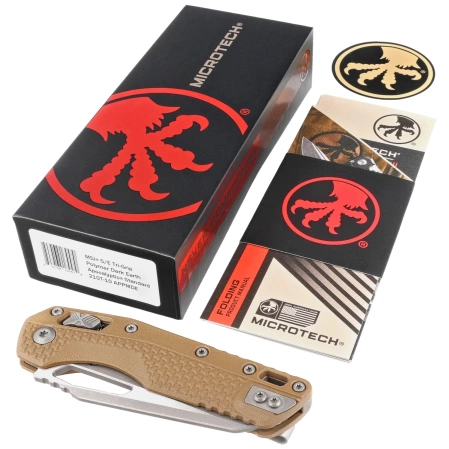 Nóż składany Microtech MSI S/E Dark Earth Polymer, Apocalyptic M390MK by Tony Marfione (210T-10APPMDE)