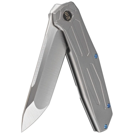 WE Knife Shadowfire Gray Titanium, Hand Polished Satin CPM 20CV by Rafal Brzeski (WE22035-2)