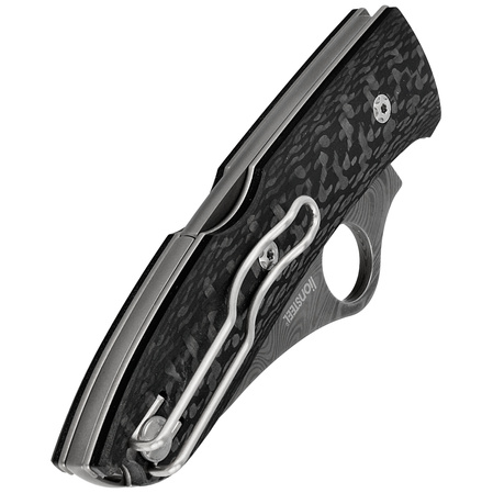 Spyderco SpyOpera Sprint Run Carbon Fiber, Damasteel Thor by Massimo Salice Sanna (C255CFPD)