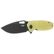 Kubey Knife Tityus Translucent Yellow G10, Dark Stonewashed D2 (KU322G)