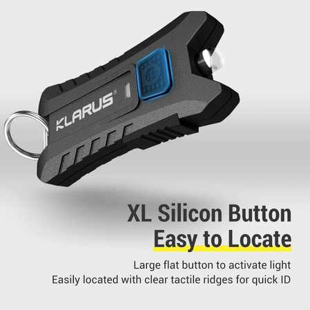 Klarus Mi2 Black, 40lm, Li-ion Battery / 120mAh, USB Keychain Light (Mi2 BLACK)