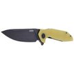 Kubey Knife Nova Yellow G10, Black Stonewashed D2 (KU117C)