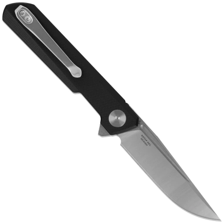 Bestechman Mini Dundee DD Knife Black G10, Satin/Stonewashed D2 by Ostap Hel (BMK08A)