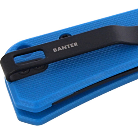 CIVIVI Knife Baby Banter Blue G10, Black Stonewashed by Ben Petersen (C19068S-3)