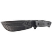 Nóż FOX Native Sandblasted Black Micarta, Black Idroglider Stone Washed D2 by Andrea Todesco (FX-611)