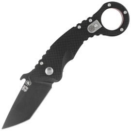 Nóż składany Spartan Blades Ronin Shoto Karambit Black G10, Black TiN CPM 154CM by Tu Lam (SFBL9BK)