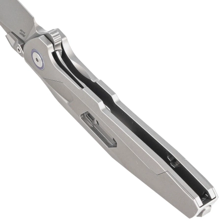 Nóż składany RikeKnife Shadow Tanto Gray Titanium, Satin M390 (RK-Shadow-T-P)