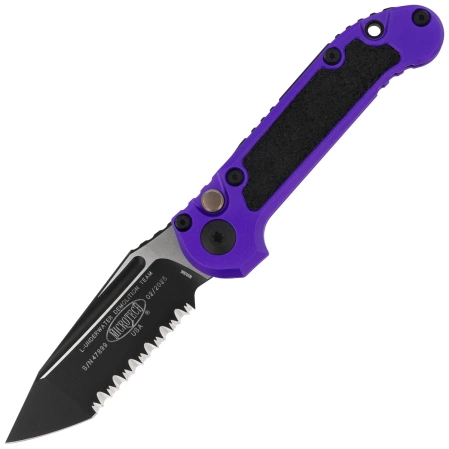Microtech LUDT Gen III T/E Automatic Knife Purple Aluminum, Black F/S M390MK by Tony Marfione (1136-3PU)