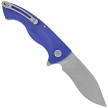 Kubey Timberwolf Knife Blue G10, Stonewashed 14C28N (KU208G)