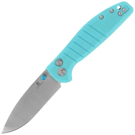 Bestechman Goodboy Jr. Knife Light Blue G10, Satin/Stonewashed D2 by Keanu Alfaro (BMK10B)