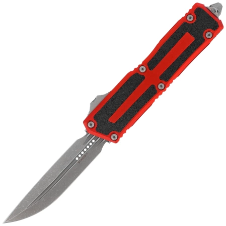 Nóż automatyczny OTF Microtech Scarab II Gen III D/E-S Red Aluminium, Apocalyptic M390MK by Tony Marfione (1180-10APRD)