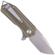 Kubey Knife Campe, Striped Green G10, Sandblast D2 (KU203E)