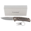 LionSteel Q4ttro Knife Bronze Titanium/Fat Carbon, Satin MagnaCut by Molletta (Q4 BR)