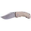 Viper Turn Essential Natural Canvas Micarta, Satin M390 by Fabrizio Silvestrelli Knife (V5988CN)