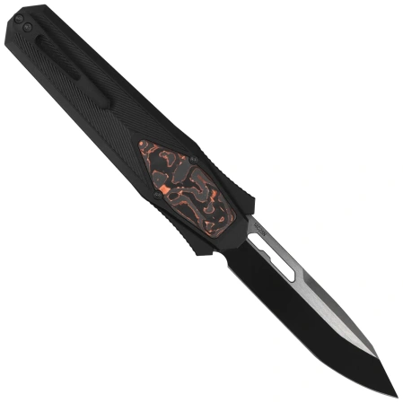 Remette RT-Swordfish T Knife Black Aluminum/Copper Carbon Fiber, Titanium Black 14C28N (ZL103C8)
