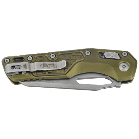 Microtech MSI S/E Ram-Lok OD Green Frag Aluminum, Apocalyptic M390MK by Tony Marfione (210-10APFROD)