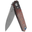 Reate PL-6 Knife Red / Black Micarta, Satin Nitro-V (PL-6 RDBKM SAT)