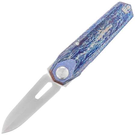 Remette Infinite Power Knife Firing Titanium, Hand Grinding Pearlescent M390 (RTIP-M)