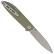 Sencut Bocll II OD Green G10, Gray Stonewashed D2 by Brad Zinker knife (S22019-4)