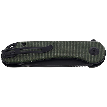 Nóż CIVIVI Elementum Flipper Green Micarta, Black Stonewashed (C907T-E)