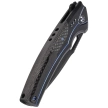 WE Knife Exciton LE No 044/205 Black Titanium / Twill Carbon Fiber, Two-Tone Black CPM 20CV (WE22038A-2)