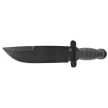Fox Defender Black FRN, Black Top Shield N690Co Knife (FX-689B)