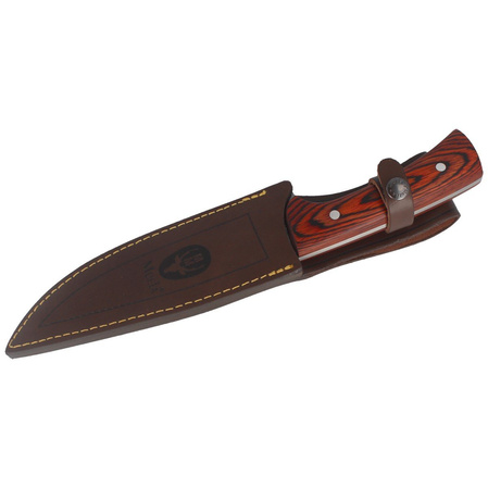 Muela Jabali-17E Coral Pakkawood Knife, Satin X50CrMoV15